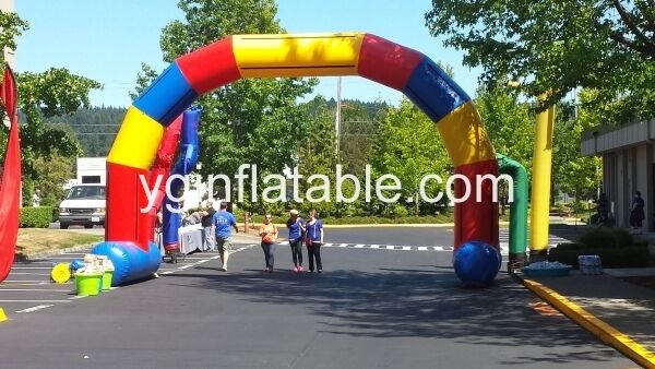 Use an inflatable arch to welcome guests to your event Use an inflatable arch to welcome guests to your event