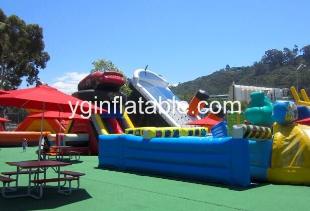 An inflatable fun city is good An inflatable fun city is good