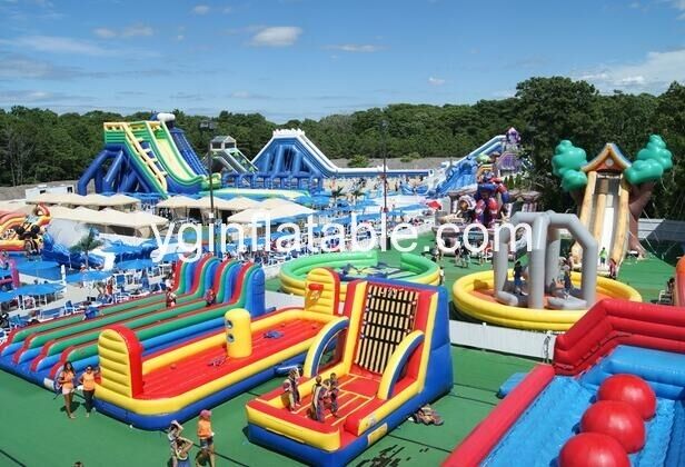 An inflatable fun city is good An inflatable fun city is good