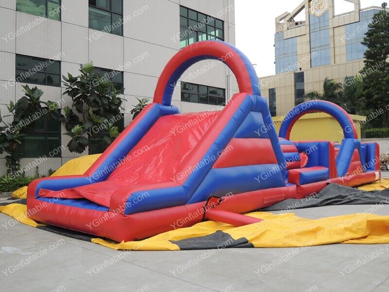 빨간색 실내 풍선 장애물 코스GE146
